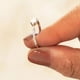 thumbnail image 4 of Guardurnaity Anillo de corazón elegante y delicado, anillos ajustables para mujer en plata de ley S925, anillo inspirador Ropa, zapatos y accesorios Miscelánea, 4 of 6