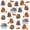 White Brown Blue, variant on Erosebridal Cute Animal Capybara 7-Piece Twin Bedding Sets For Capybara Lover,Cartoon Capybaras Bedding Comforter Set For Girls Kids ,Reversible Black