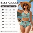 thumbnail image 5 of XYZCANDO His and Hers Swimwear Couple Beach Swimwear Men's Beach Shorts & Women's Bikini Set Horse Flowers Matching Outfit for Honeymoon Pool Summer Vacation Hawaiian Outfits, 5 of 6