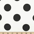 thumbnail image 4 of Extra Large Polka Dot Printed Cotton Poplin Fabric By The Yard (58/60 Inch) Medium Weight - For Sewing Apparel, Accessories, & Home Décor - Off White / Black (1 Yard), 4 of 4