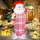 thumbnail image 1 of Wabolay Navidad inflable Papá Noel decoraciones al aire libre 8 pies gigante soplado patio inflables de Papá Noel lindo Navidad invierno explosiones luces LED decoración conejo para vacaciones fuera c, 1 of 5