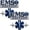 2PCS, variant on EMS Car Emblem Metal Badge Star of Life 3D Metal Sticker for Car Blue Medical Decal EMS EMT Paramedic Emblem for Car Truck Motorcycle Laptops Decor (1PC)