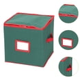 thumbnail image 6 of yotijay Christmas Ornament Keeper Christmas Ornament Storage Box Holiday Large Tearproof green, 6 of 9