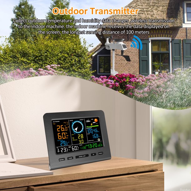 インテリア時計 WEATHER FORECAST RADIO CONTROLLED Amazon.com: Raddy WM6 Weather Station with 2000mAh Rechargeable