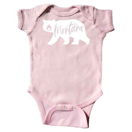 

Inktastic Montana White Bear Silhouette Gift Baby Boy or Baby Girl Bodysuit