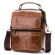 thumbnail image 1 of Bolso de cuero para hombre, maletín vertical informal, bolso de negocios para documentos para hombre, bolso cruzado de piel de vaca, bolso de hombro para generar cabello, 1 of 5