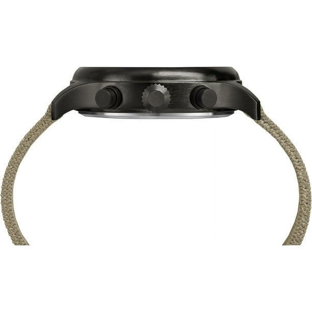 timex men's tw4b10200 expedition field chronograph tan/black nylon