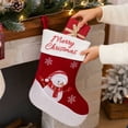 thumbnail image 7 of Christmas Snowman Stocking Bag, Gift Bag Ornament Pendant with Festive Design and Classic Style, Tree Hanging for Home, Fireplace, Holiday, Party, Seasonal, Gift, Decor, Green, 7 of 7