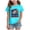 Sky Blue, variant on kpoplk 4th of July Shirt Girls Red White and Blue Patriotic American Flag Graphic Kids USA Independence Day Outfit(Sky Blue,13-14 Y)