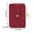 thumbnail image 2 of Summer Saving,Storage Trunks & Bag,Card Bag Overseas ID Bag, Large Capacity Wallet with Card Slots, Solid Color Small Card Holder for Travel and Daily Use, | Pu, Red-278 MIANHT, 2 of 9