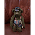 thumbnail image 2 of Cottage Collectibles Wooster 11" plush toy TEDDY BEAR CB128 overalls TAGGED VTG, 2 of 2