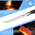 thumbnail image 3 of XYJ Professional Kitchen Knife,8 Inch Razor Sharp Stainless Steel Filleting Knife,Salmon Fish Meat Carving Steak Knife,Deboning Knife with Sheath Case, 3 of 8