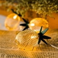 thumbnail image 1 of FloreceBien Cadena de luces de piña de 30 LED de 15 pies, cadena de luces de hadas con pilas para patio, hogar, boda, fiesta, dormitorio, decoración de cumpleaños, 1 of 7