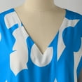 thumbnail image 4 of Kcodviy Robes d'Été Décontractées Boho pour Femmes Robes d'Été Florales Robes d'Été à Col en V Robes d'Été à Manches Courtes Fluides Évasées Robes d'Enseignante Robe Longue Évasée, 4 of 8