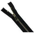 thumbnail image 1 of Leekayer 6 cremalleras de metal #5 de 8 pulgadas con extremo cerrado, 20 cm, dientes dorados, cremallera negra para coser jeans, bolsa, bolsillo, chaqueta, abrigos, manualidades, cremallera de 8 pulga, 1 of 5