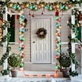thumbnail image 3 of Christmas Garland 16.4 ft with 50 LED Lights, Battery Operated Prelit Metallic Twist Decoration for Tree Home Outdoor Xmas New Year, 3 of 5