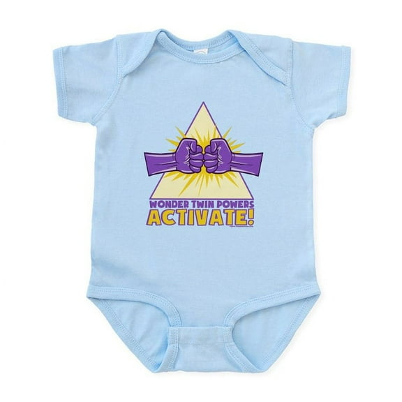 CafePress - Wonder Twins Body Suit - Baby Light Bodysuit, Size Newborn - 24 Months