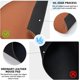 thumbnail image 4 of Circle Mouse pad, Leather Mouse Pad with Non-Slip Rubber Base and Stitched Edge, Travel Mousepad, 4 of 4