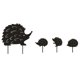 thumbnail image 4 of Ounissouiy Juego de 4 Uds. De estacas de jardín de hierro forjado, silueta de Metal, juego de pilas enchufables, estatuas de animales, decoración de Decoración del hogar Ounissouiy HA036550-00, 4 of 6