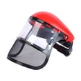 thumbnail image 2 of Protector facial para motosierra, protector facial para golpear hierba, protector facial forestal multifuncional de buena ventilación, para paisajismo Rojo, 2 of 8