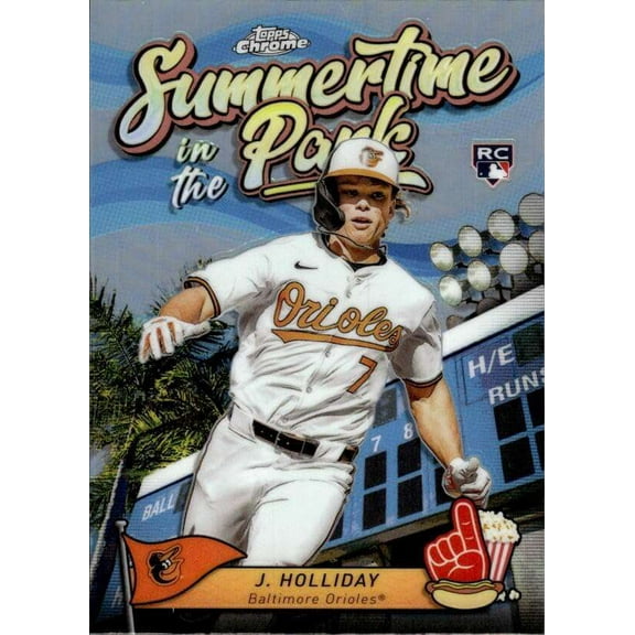 MLB 2024 Topps Chrome Baseball Summertime in the Park Jackson Holliday SITP-8 (Rookie)