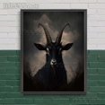 thumbnail image 1 of Pintura en lienzo de arte de pared Vintage de Anubis,Baphomet, Gato Negro, cabra oscura, Impresión de póster de Arte de Academia oscura victoriana, decoración del hogar Witchy, 1 of 4