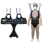 Ehucon Patient Lift Walking Sling Breathable Medical Transfer Sling, Black, M, 1 Count