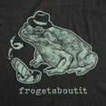thumbnail image 2 of Mens Frogetaboutit T Shirt Funny Italian Mafia Frog Sarcastic Graphic Novelty Tee Graphic Tees, 2 of 7