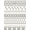 White, Pattern 1, variant on ODIKA 4'x6' Black White Striped Geometric Diamond Washable Area Rug Inspired Horizontal Band Design with Dotted Non-Slip, Chair-Friendly, Flatwoven for Home Office, Under Desk