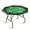 Green+Plastic Cup, variant on Sunvasagoo 8 Player Octagon Poker Table Foldable, Stainless Steel/Plastic Cup Holder, Green/Blue/Brown Felt Surface