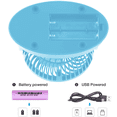 thumbnail image 4 of Ventilador de escritorio, miniventilador de carga USB, rotación automática del cabezal móvil, ventilador Personal pequeño perfecto, ventilador de aire acondicionado portátil Personal Fokelyi 220271-3, 4 of 9