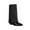 Black Rhinestone Knee High Cowboy Boots, variant on Women's Rhinestone Knee High Cowboy Boots Trendy Over the Knee Tall boots Pointed Toe Low Chunky Stacked Heel with Side Zipper Wide Glitter Fashion Boots Silver 38