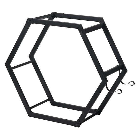 Gao Ge Heavy Duty Hexagon Firewood Storage Racks for Indoor/Outdoor