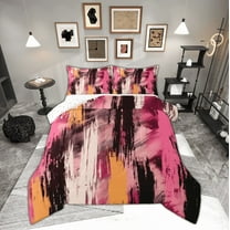 Manfei Chic Abstract Geometric Bedding Comforter Set, Modern Fashion Twin Comforter Sets, Teen Kid Child Adult Reversible Bedding Set, Ultra Soft Home Decor, 2pcs