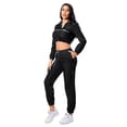 thumbnail image 2 of MintLimit Women's Casual 2 Piece Tracksuit Set Stripe Patchwork Sweatsuits Long Sleeve Sport Jogging Suit, 2 of 4
