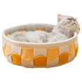 thumbnail image 4 of Cama para perros pequeños,Cama redonda para gatos Cama redonda suave para gatos Cama universal para gatos Uso conveniente, 4 of 9