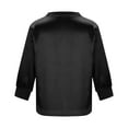 thumbnail image 6 of Plebaso Girls Satin Shirts 3/4 Sleeve V Neck Lightweight Tee Tops Casual Summer Elegant Blouses for Girls, 6 of 7