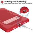 thumbnail image 4 of Galaxy Tab A8 (10.5") Case (SM-X200) - TECH CIRCLE Shockproof Kickstand Simple Rugged Case for 2022 Samsung Galaxy Tab A8 10.5-Inch Android Tablet, Red, 4 of 7