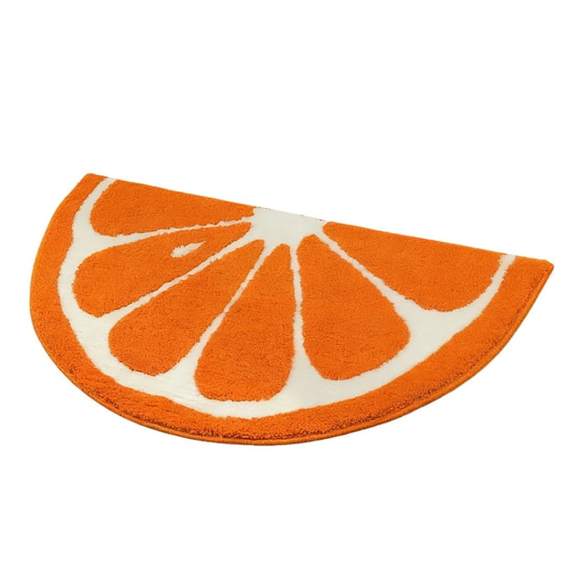 Tapis de Bain en Forme de Banane Design Fruit Mignon Non Lavable pour Baignoire Douche Salle de Bain Doux Absorbant