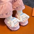 thumbnail image 2 of Sanrios-Zapatillas de algodón con dibujos animados para niños, zapatos Kawaii con tacón, para padres e hijos, para mantener el calor, invierno, 2 of 4