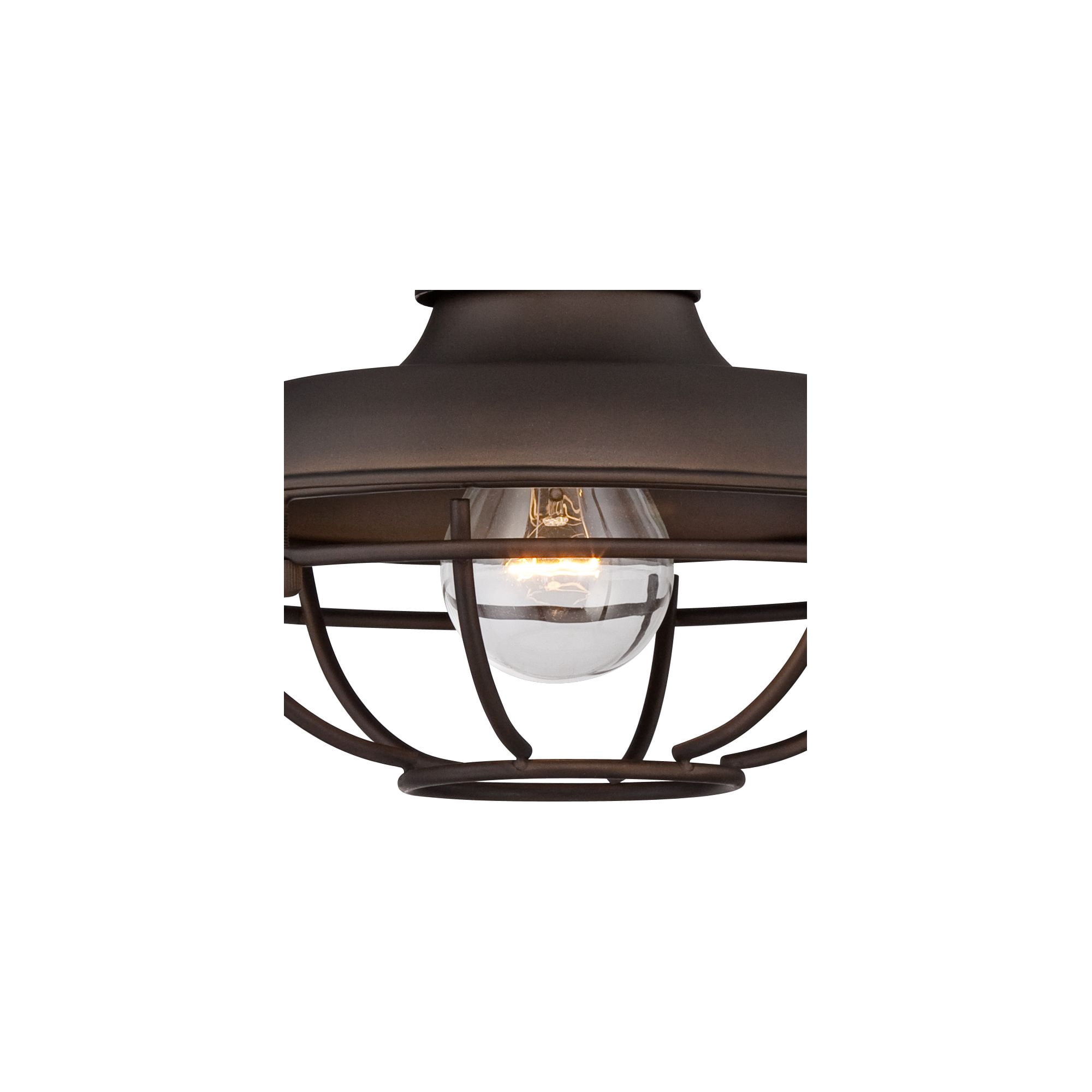 Franklin Iron Works Park Rustic Farmhouse Outdoor Wall Light Fixture Oil Rubbed Bronze Caged 9" for Post Exterior Barn Deck House Porch Yard Patio