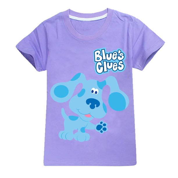 Blues Clues camiseta gráfica de algodón para niños adolescentes, camisas para niños pequeños, ropa para niños, niños, niñas zhangyuxiang LED