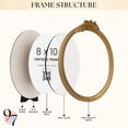 thumbnail image 4 of 97 Decor Gold Oval Frame 8x10 - Gold Vintage Picture Frames 8x10, 4 of 5