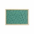 thumbnail image 1 of Nature Art Wall Art with Frame, Tropical Pattern Herbs and Plants Inspired Motifs in Repetitive Print, Printed Fabric Poster for Bathroom Living Room, 35" x 23", Forest Green White, by Ambesonne, 1 of 2