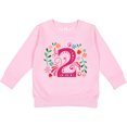 thumbnail image 2 of Inktastic 2nd Birthday 2 Year Old Girls Toddler Sweatshirt, 2 of 4