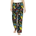 thumbnail image 2 of Kdxio Women's Comfy Stretch Monster CarPrint Drawstring Pajama Pants-Small, 2 of 9