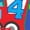 Royal Blue, variant on Inktastic 4th Birthday Train Boys Long Sleeve Toddler T-Shirt
