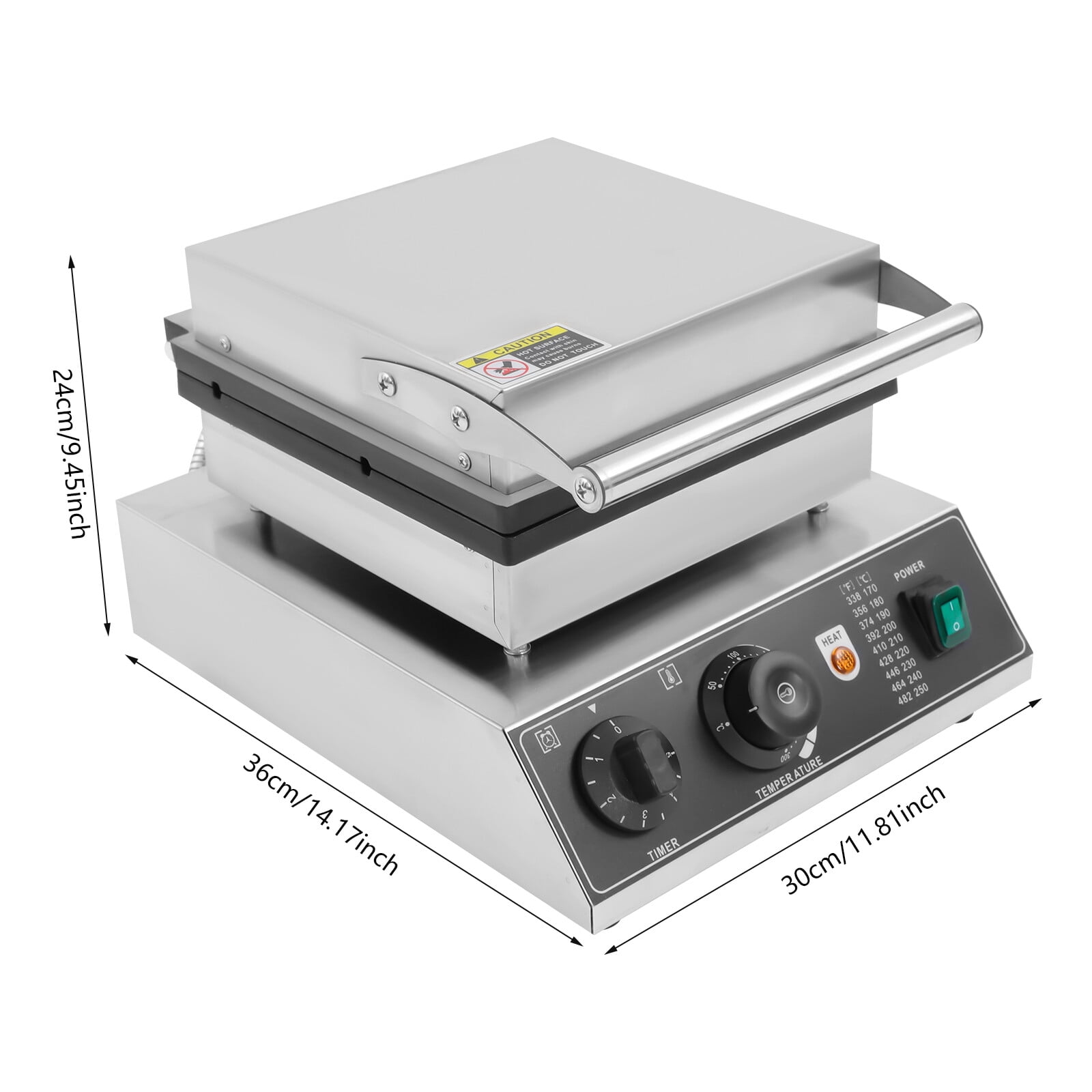Commercial Electric Wheat Stalk Shape Waffle Maker 1700W Nonstick Waffle Iron Machine