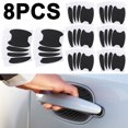 thumbnail image 1 of 4 Uds Pegatina Fibra Carbono para Coche Manija Puerta Película Protectora Antiarañazos Pegatina 3D Antiarañazos para Puerta Coche (negro), 1 of 6