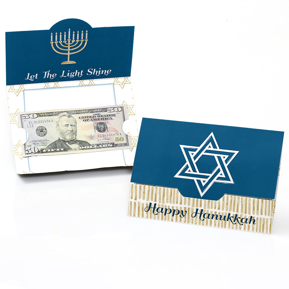 Happy Hanukkah Chanukah Money and Gift Card Holders
